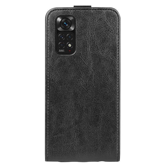 Para Xiaomi Redmi Note 11 4G / Note 11S R64 Textura Vertical Funda de cuero con tapa para teléfono, For Xiaomi Redmi Note 11 4G