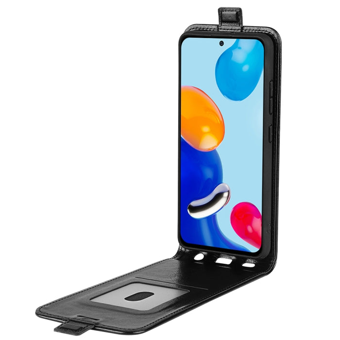 Para Xiaomi Redmi Note 11 4G / Note 11S R64 Textura Vertical Funda de cuero con tapa para teléfono, For Xiaomi Redmi Note 11 4G
