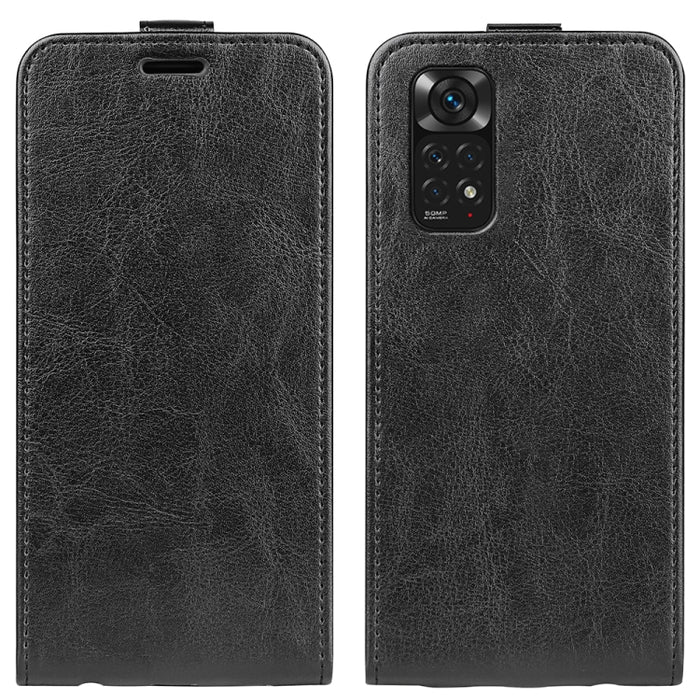 Para Xiaomi Redmi Note 11 4G / Note 11S R64 Textura Vertical Funda de cuero con tapa para teléfono, For Xiaomi Redmi Note 11 4G