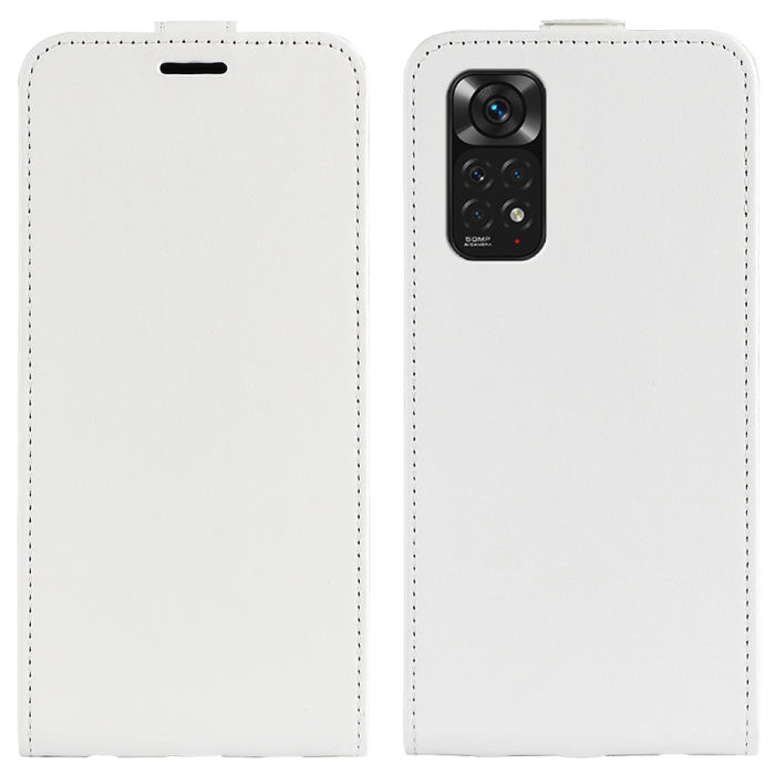 Para Xiaomi Redmi Note 11 4G / Note 11S R64 Textura Vertical Funda de cuero con tapa para teléfono, For Xiaomi Redmi Note 11 4G
