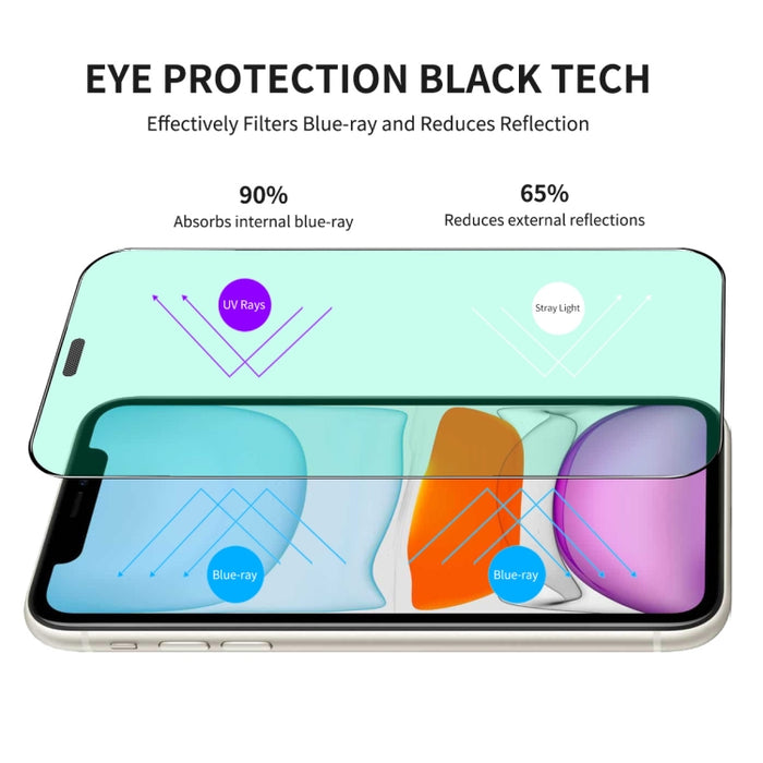 Película de vidrio templado para protección ocular ENKAY Quick Stick, For iPhone 11 Pro / XS / X, For iPhone 11 / XR, For iPhone 11 Pro Max / XS Max