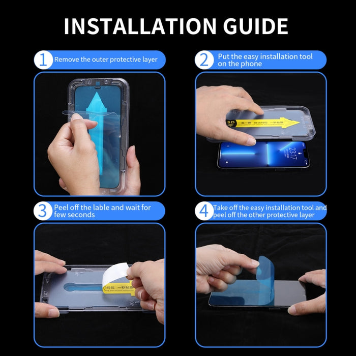 Película de vidrio templado para protección ocular ENKAY Quick Stick, For iPhone 11 Pro / XS / X, For iPhone 11 / XR, For iPhone 11 Pro Max / XS Max