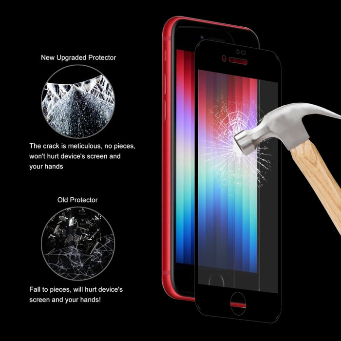 ENKAY Pegamento Completo 0.26mm 9H 2.5D Vidrio Templado Película Completa para iPhone SE 2022 / SE 2020 / 8 / 7, 1 PC, 2pcs, 5pcs, 10pcs