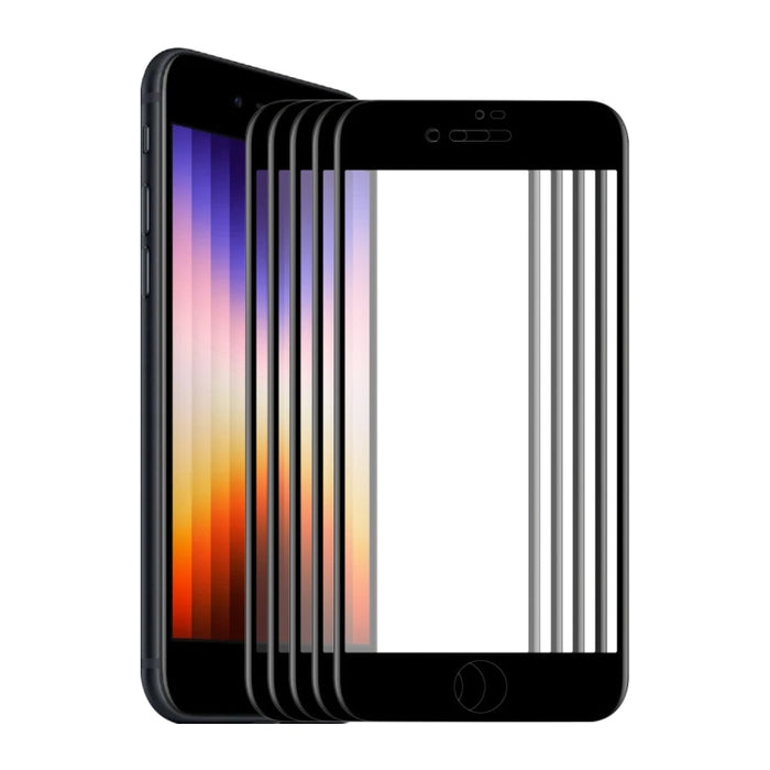 Película ENKAY Full Glue 6D de vidrio templado antiarañazos para iPhone SE 2022 / SE 2020 / 8 / 7, 1 PC, 2pcs, 5pcs