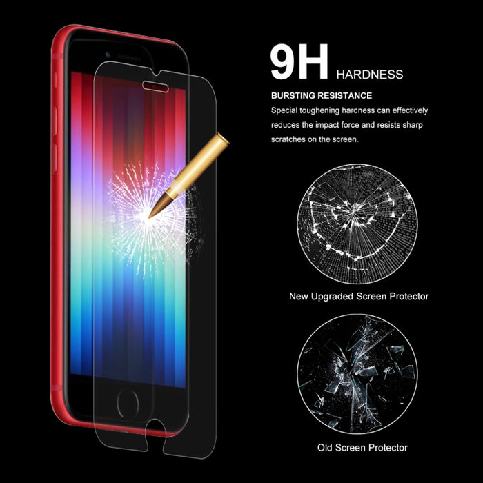 ENKAY 0.26mm 9H Película de Vidrio Templado para iPhone SE 2022 / SE 2020 / 8 / 7, 1 PC, 2pcs, 5pcs, 10pcs
