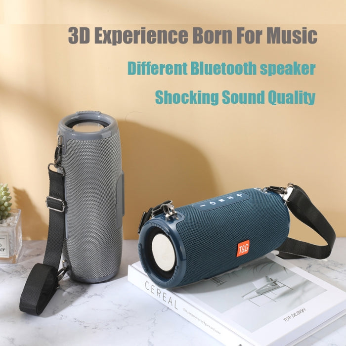 T&G TG324 Altavoz Bluetooth portátil impermeable de alta potencia compatible con tarjeta FM / TF