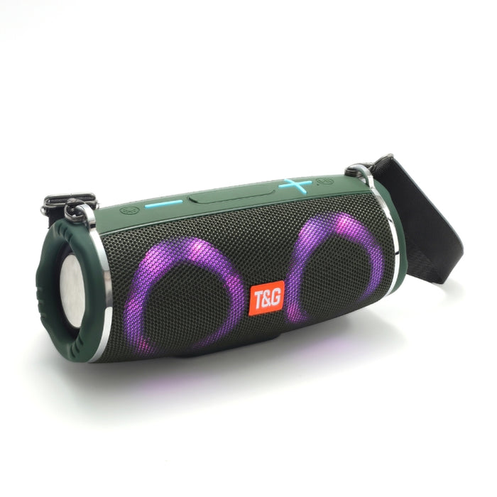 T&G TG642 RGB Light Altavoz Bluetooth portátil a prueba de agua Compatible con tarjeta FM / TF, TG642