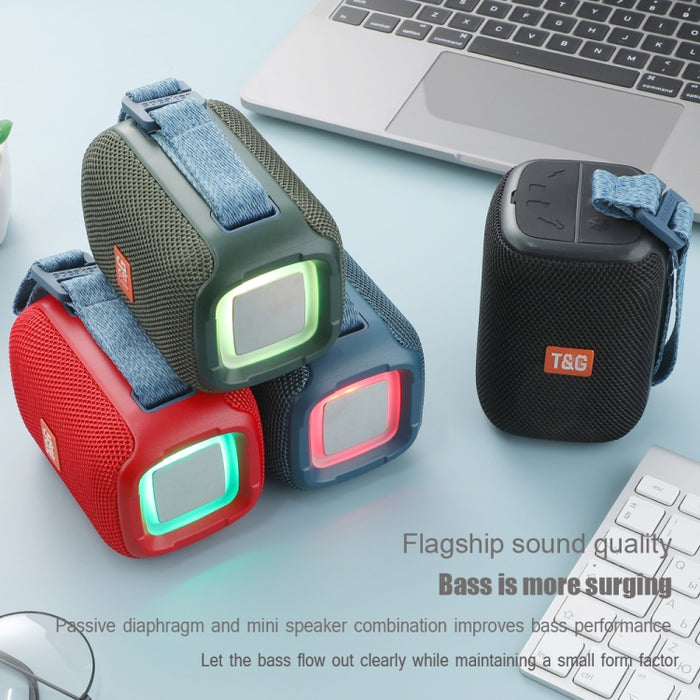 T&G TG339 RGB Light 5W Altavoz Bluetooth portátil impermeable