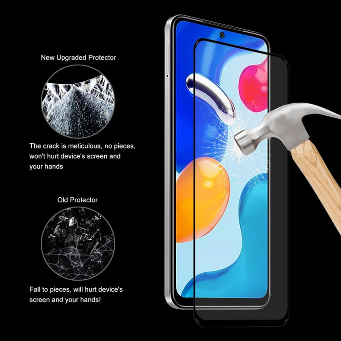 Para Redmi Note 11S 4G ENKAY Pegamento completo 0.26mm 9H 2.5D Vidrio templado Película completa, For Redmi Note 11S 4G (1 PC), For Redmi Note 11S 4G (2 PCS), For Redmi Note 11S 4G (5 PCS), For Redmi Note 11S 4G (10 PCS)