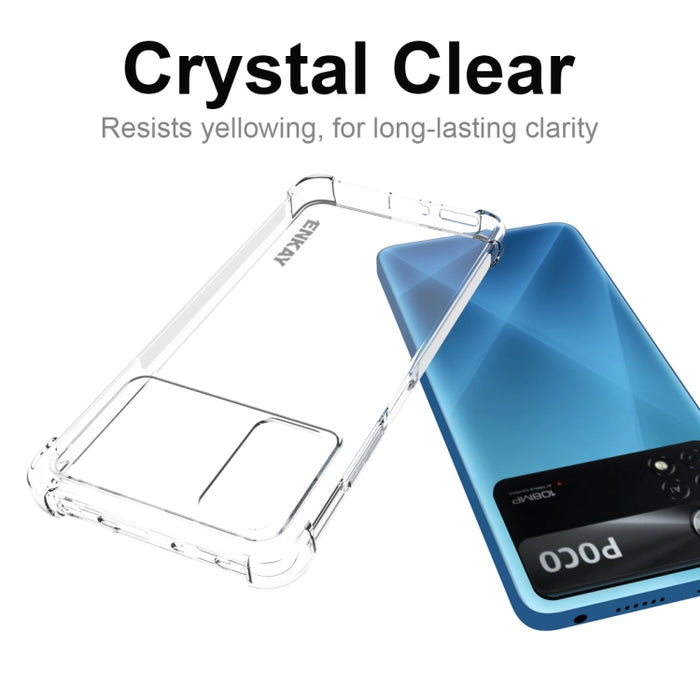ENKAY Funda transparente de TPU a prueba de golpes, For Xiaomi Poco X4 Pro 5G, For Xiaomi Redmi 10C Global / Redmi 10 India, For Xiaomi Redmi K40S, For Xiaomi Redmi K50 Gaming, For Xiaomi Redmi K50 / K50 Pro, For Xiaomi Redmi Note 11 Pro 5G China      ...