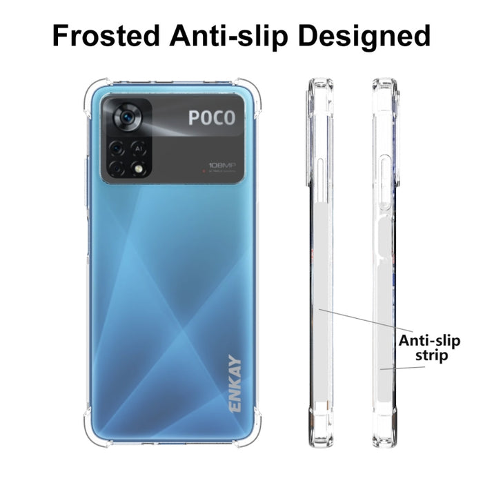 ENKAY Funda transparente de TPU a prueba de golpes, For Xiaomi Poco X4 Pro 5G, For Xiaomi Redmi 10C Global / Redmi 10 India, For Xiaomi Redmi K40S, For Xiaomi Redmi K50 Gaming, For Xiaomi Redmi K50 / K50 Pro, For Xiaomi Redmi Note 11 Pro 5G China      ...
