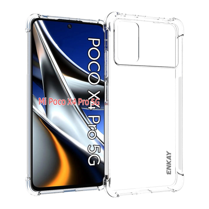 ENKAY Funda transparente de TPU a prueba de golpes, For Xiaomi Poco X4 Pro 5G, For Xiaomi Redmi 10C Global / Redmi 10 India, For Xiaomi Redmi K40S, For Xiaomi Redmi K50 Gaming, For Xiaomi Redmi K50 / K50 Pro, For Xiaomi Redmi Note 11 Pro 5G China      ...