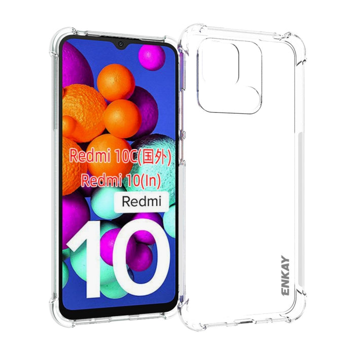 ENKAY Funda transparente de TPU a prueba de golpes, For Xiaomi Poco X4 Pro 5G, For Xiaomi Redmi 10C Global / Redmi 10 India, For Xiaomi Redmi K40S, For Xiaomi Redmi K50 Gaming, For Xiaomi Redmi K50 / K50 Pro, For Xiaomi Redmi Note 11 Pro 5G China      ...