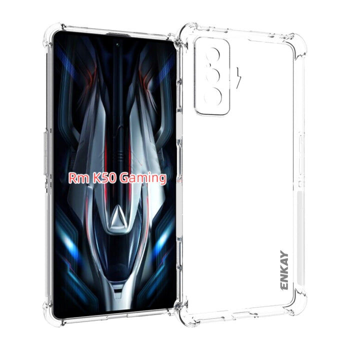 ENKAY Funda transparente de TPU a prueba de golpes, For Xiaomi Poco X4 Pro 5G, For Xiaomi Redmi 10C Global / Redmi 10 India, For Xiaomi Redmi K40S, For Xiaomi Redmi K50 Gaming, For Xiaomi Redmi K50 / K50 Pro, For Xiaomi Redmi Note 11 Pro 5G China      ...