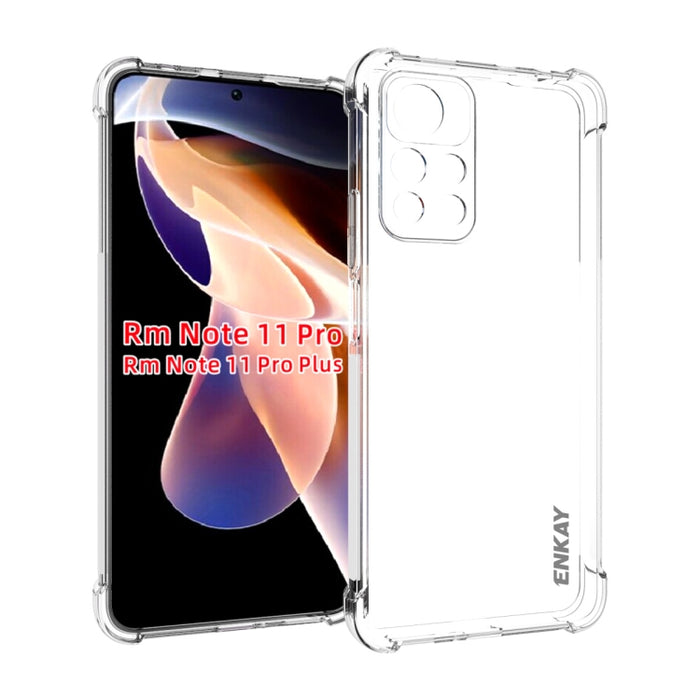 ENKAY Funda transparente de TPU a prueba de golpes, For Xiaomi Poco X4 Pro 5G, For Xiaomi Redmi 10C Global / Redmi 10 India, For Xiaomi Redmi K40S, For Xiaomi Redmi K50 Gaming, For Xiaomi Redmi K50 / K50 Pro, For Xiaomi Redmi Note 11 Pro 5G China      ...