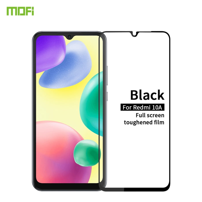 Película de vidrio templado de pantalla completa MOFI 9H 2.5D, For Xiaomi Redmi 10A, For Xiaomi Redmi K50 / K50 Pro, For Xiaomi Poco X4 Pro 5G, For Xiaomi Black Shark 5 / 5 Pro, For Samsung Galaxy A13 4G