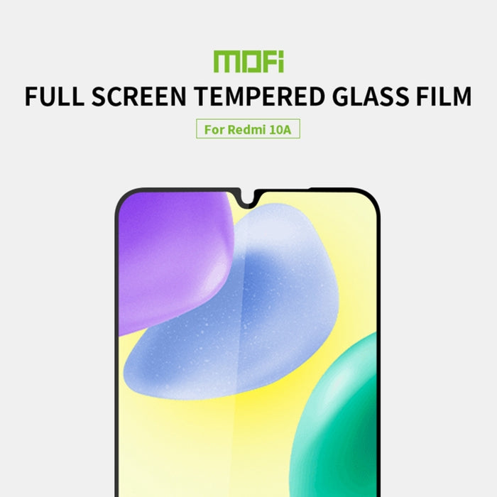 Película de vidrio templado de pantalla completa MOFI 9H 2.5D, For Xiaomi Redmi 10A, For Xiaomi Redmi K50 / K50 Pro, For Xiaomi Poco X4 Pro 5G, For Xiaomi Black Shark 5 / 5 Pro, For Samsung Galaxy A13 4G