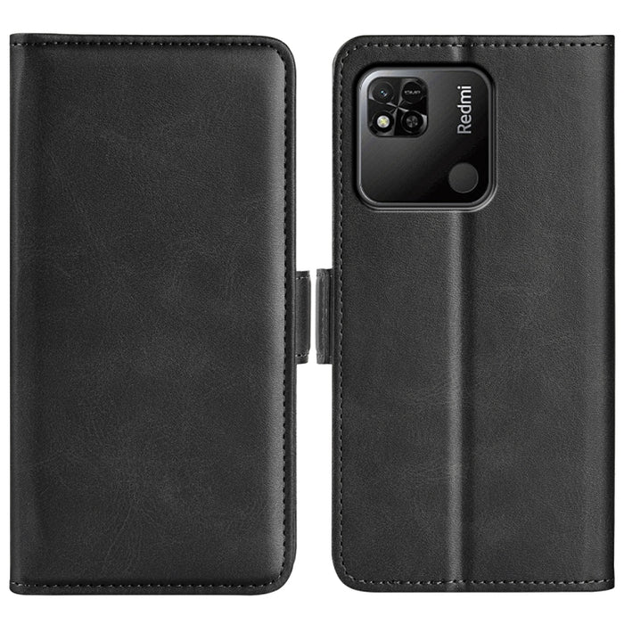 Para Xiaomi Redmi 10A Estuche de teléfono de cuero con hebilla magnética de doble cara, For Xiaomi Redmi 10A