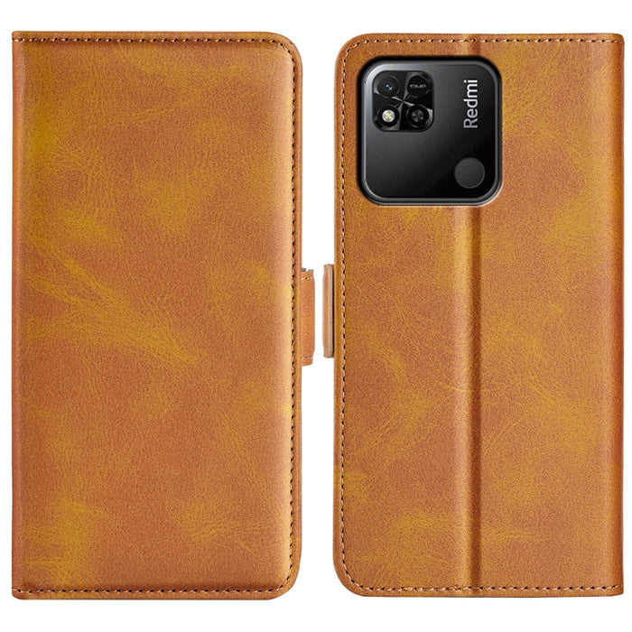 Para Xiaomi Redmi 10A Estuche de teléfono de cuero con hebilla magnética de doble cara, For Xiaomi Redmi 10A