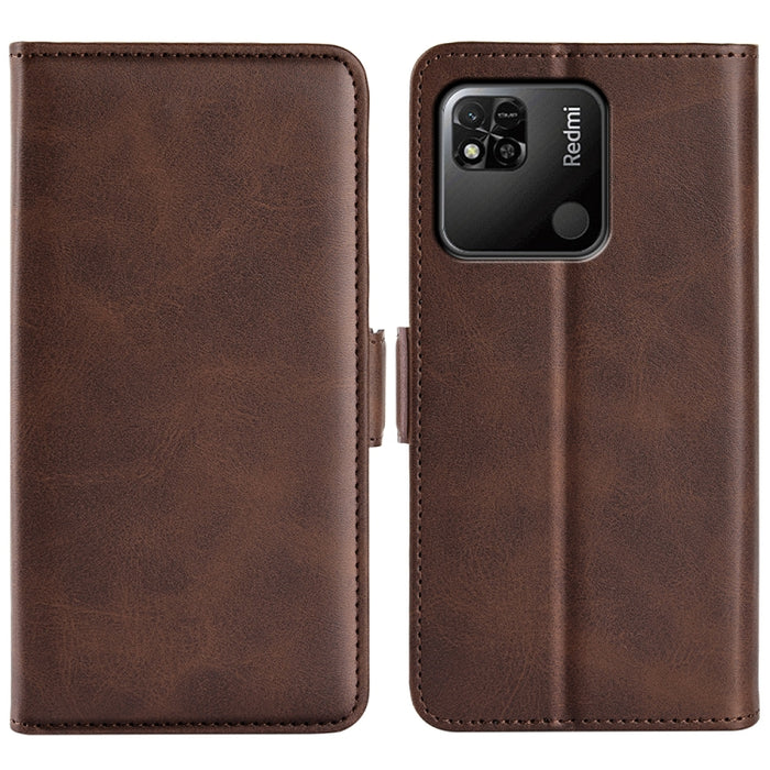Para Xiaomi Redmi 10A Estuche de teléfono de cuero con hebilla magnética de doble cara, For Xiaomi Redmi 10A
