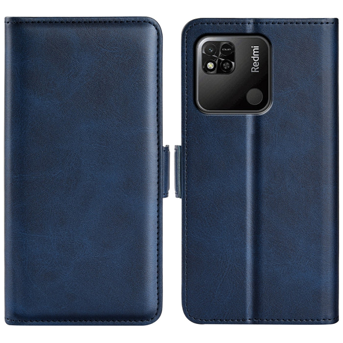 Para Xiaomi Redmi 10A Estuche de teléfono de cuero con hebilla magnética de doble cara, For Xiaomi Redmi 10A