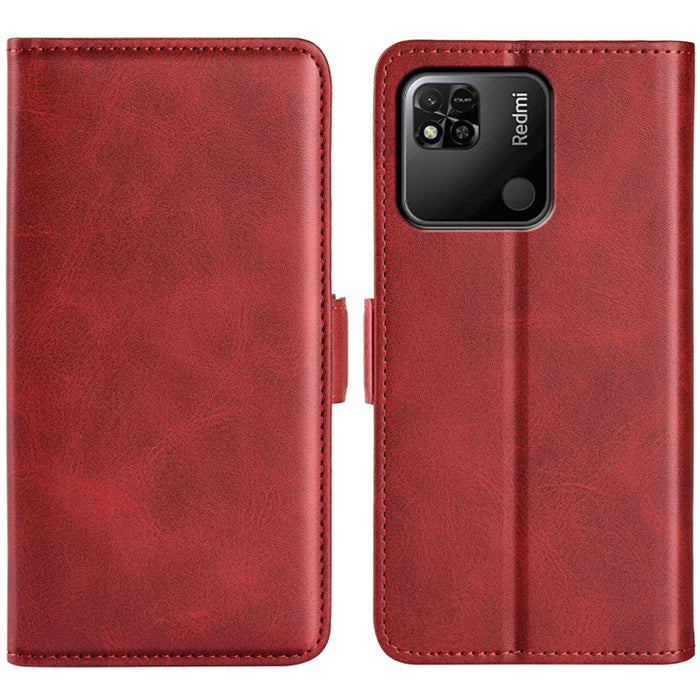 Para Xiaomi Redmi 10A Estuche de teléfono de cuero con hebilla magnética de doble cara, For Xiaomi Redmi 10A
