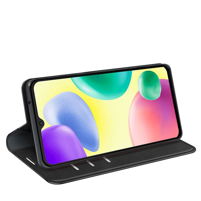Para Xiaomi Redmi 10A Estuche para teléfono de cuero con succión magnética de piel retro, For Xiaomi Redmi 10A