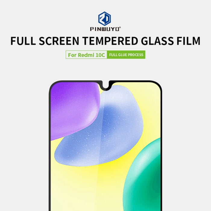 PINWUYO 9H 2.5D Película de vidrio templado de pantalla completa, For Xiaomi Redmi 10C, For Xiaomi Redmi K40S, For ZTE Nubia Red Magic7, For ZTE Nubia Red Magic7 Pro, For vivo iQOO Neo6, For Huawei Nova 9 SE