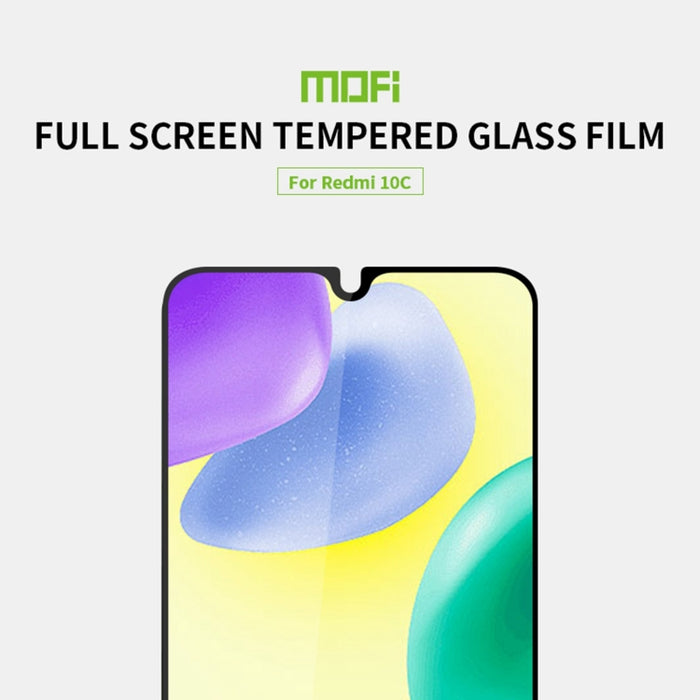 Película de vidrio templado de pantalla completa MOFI 9H 2.5D, For Xiaomi Redmi 10C, For Xiaomi Redmi K40S, For Huawei Nova 9 SE