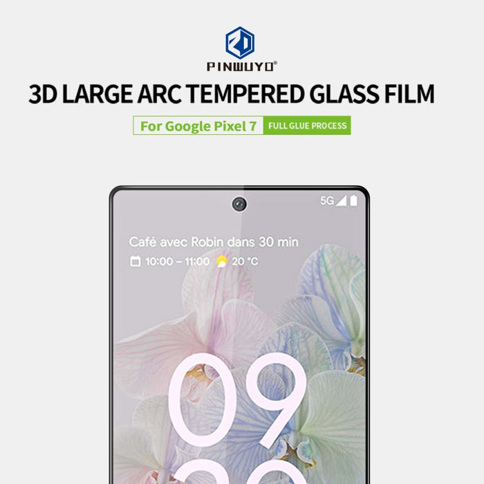 Película completa de vidrio templado a prueba de explosiones 3D PINWUYO 9H, For Google Pixel 7, For Xiaomi Redmi 10C