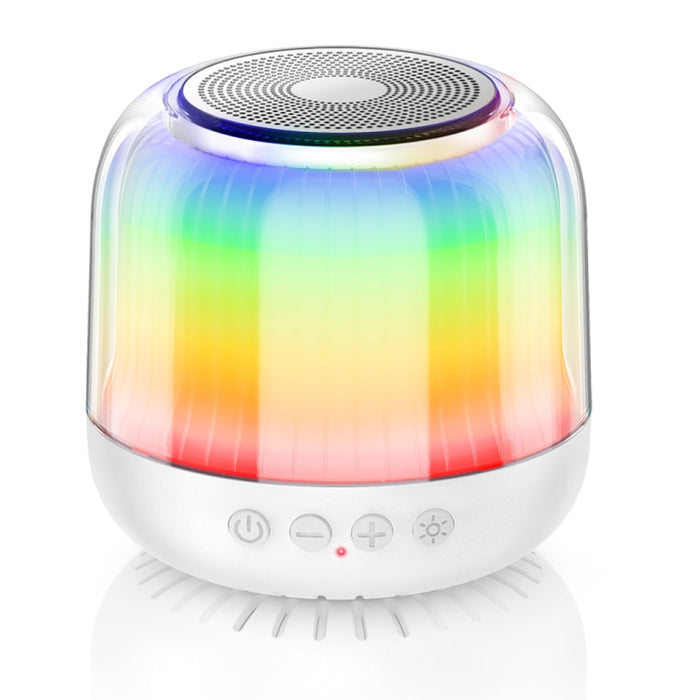 JY12 Altavoz Bluetooth inalámbrico con luz LED RGB de pantalla completa
