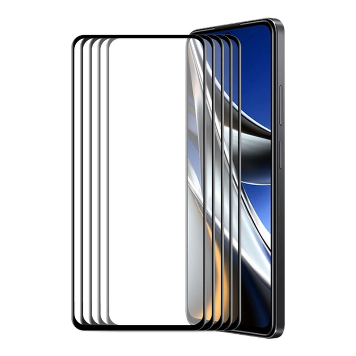 Para Xiaomi Poco X4 Pro 5G ENKAY 6D Película completa de vidrio templado con pegamento completo, For Xiaomi Poco X4 Pro 5G(1 PC), For Xiaomi Poco X4 Pro 5G(2 PCS), For Xiaomi Poco X4 Pro 5G(5 PCS)