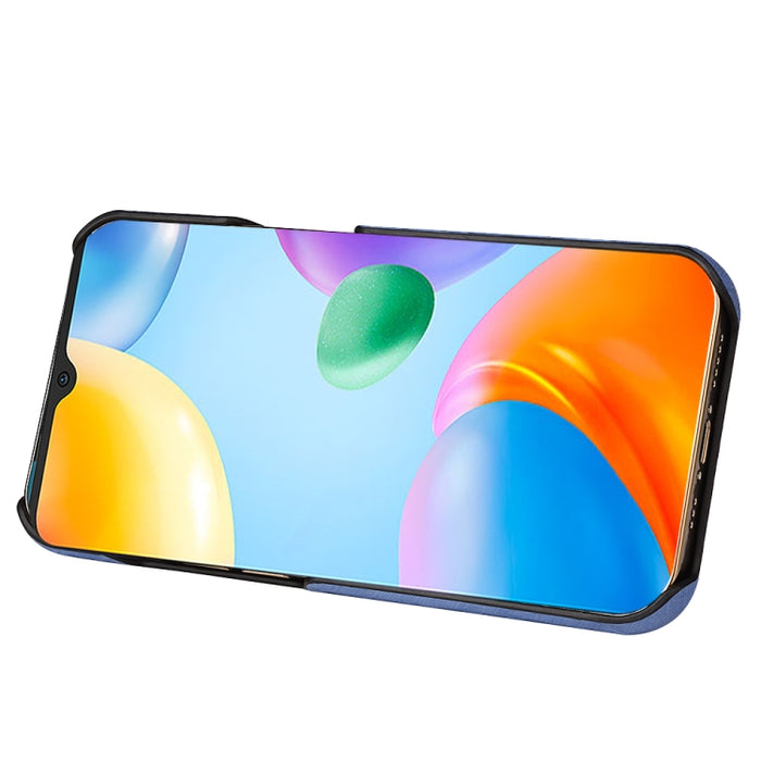 Para Xiaomi Redmi 10C 4G Ring Holder Honeycomb PU Phone Case, For Xiaomi Redmi 10C 4G