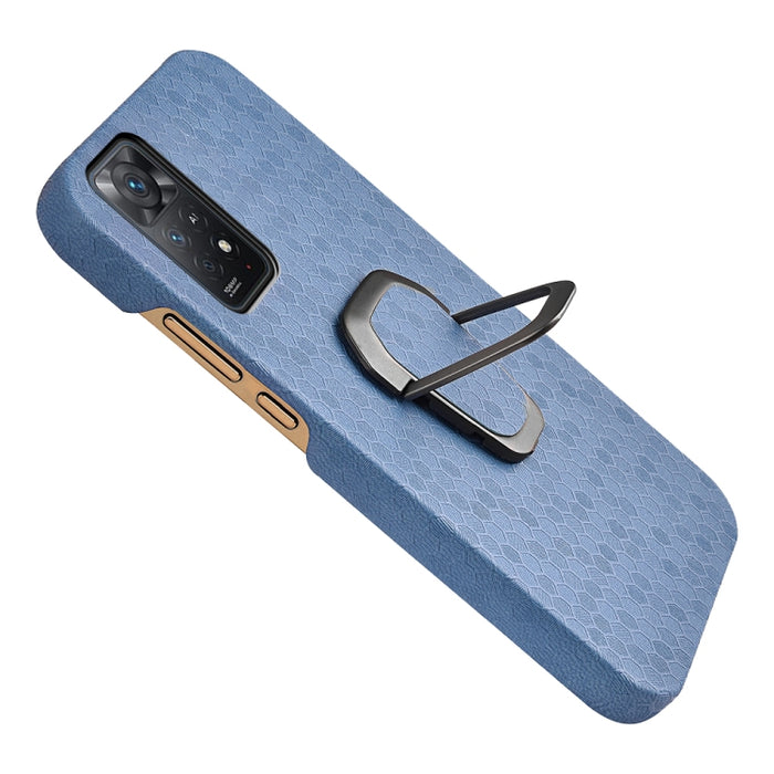 Para Xiaomi Redmi Note 11 Pro Global Ring Holder Honeycomb PU Phone Case, For Xiaomi Redmi Note 11 Pro Global