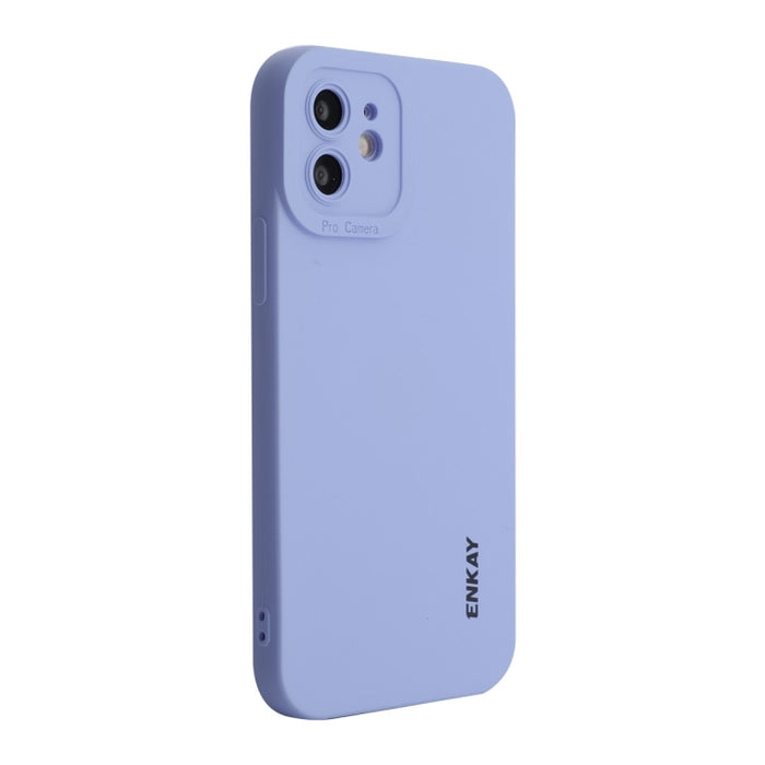 Funda de silicona líquida ENKAY para iPhone 12, For iPhone 12