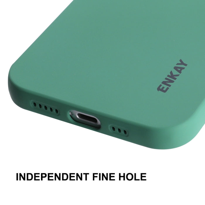 Funda de silicona líquida ENKAY para iPhone 12, For iPhone 12