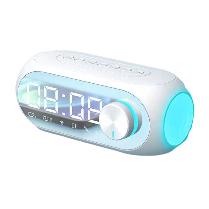 AEC S8 Despertador Altavoces Bluetooth con soporte de luz LED TF / FM, S8