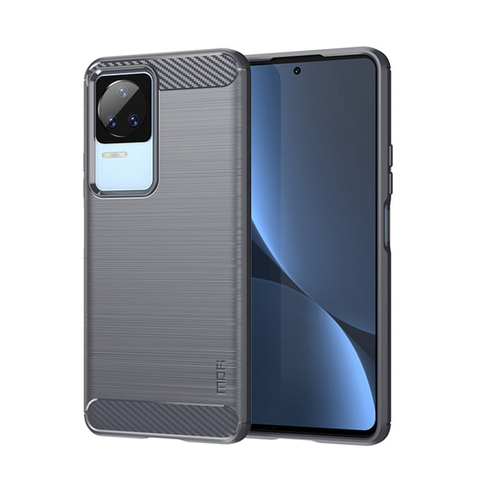 Estuche de TPU suave de fibra de carbono cepillado suave de MOFI, For Xiaomi Redmi K40S, For Xiaomi Redmi K50 / K50 Pro, For Xiaomi Redmi 10C, For Xiaomi Poco X4 Pro 5G, For Xiaomi 12 / 12X, For Xiaomi 12 Pro                                            ...