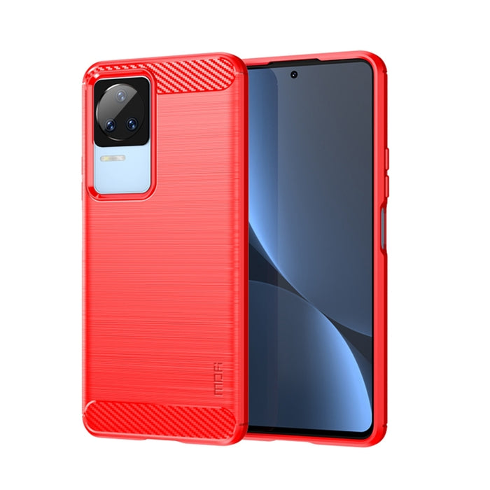 Estuche de TPU suave de fibra de carbono cepillado suave de MOFI, For Xiaomi Redmi K40S, For Xiaomi Redmi K50 / K50 Pro, For Xiaomi Redmi 10C, For Xiaomi Poco X4 Pro 5G, For Xiaomi 12 / 12X, For Xiaomi 12 Pro                                            ...