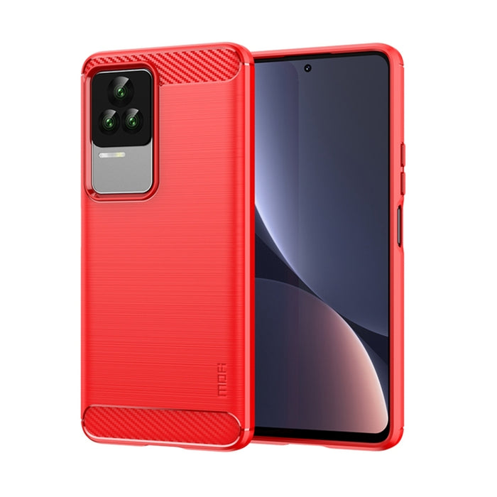 Estuche de TPU suave de fibra de carbono cepillado suave de MOFI, For Xiaomi Redmi K40S, For Xiaomi Redmi K50 / K50 Pro, For Xiaomi Redmi 10C, For Xiaomi Poco X4 Pro 5G, For Xiaomi 12 / 12X, For Xiaomi 12 Pro                                            ...