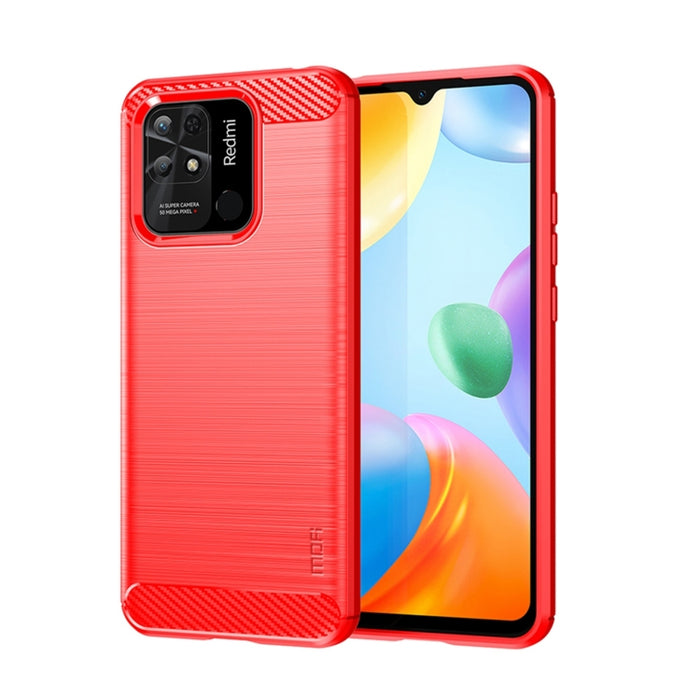 Estuche de TPU suave de fibra de carbono cepillado suave de MOFI, For Xiaomi Redmi K40S, For Xiaomi Redmi K50 / K50 Pro, For Xiaomi Redmi 10C, For Xiaomi Poco X4 Pro 5G, For Xiaomi 12 / 12X, For Xiaomi 12 Pro                                            ...