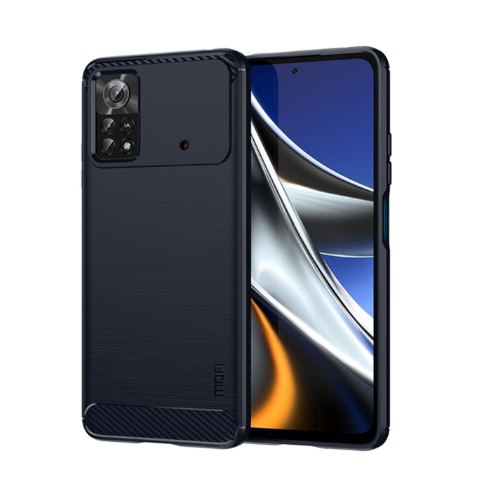 Estuche de TPU suave de fibra de carbono cepillado suave de MOFI, For Xiaomi Redmi K40S, For Xiaomi Redmi K50 / K50 Pro, For Xiaomi Redmi 10C, For Xiaomi Poco X4 Pro 5G, For Xiaomi 12 / 12X, For Xiaomi 12 Pro                                            ...
