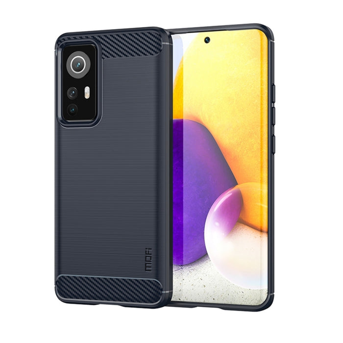 Estuche de TPU suave de fibra de carbono cepillado suave de MOFI, For Xiaomi Redmi K40S, For Xiaomi Redmi K50 / K50 Pro, For Xiaomi Redmi 10C, For Xiaomi Poco X4 Pro 5G, For Xiaomi 12 / 12X, For Xiaomi 12 Pro                                            ...