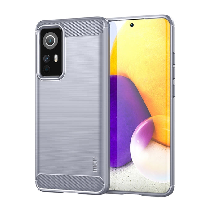 Estuche de TPU suave de fibra de carbono cepillado suave de MOFI, For Xiaomi Redmi K40S, For Xiaomi Redmi K50 / K50 Pro, For Xiaomi Redmi 10C, For Xiaomi Poco X4 Pro 5G, For Xiaomi 12 / 12X, For Xiaomi 12 Pro                                            ...
