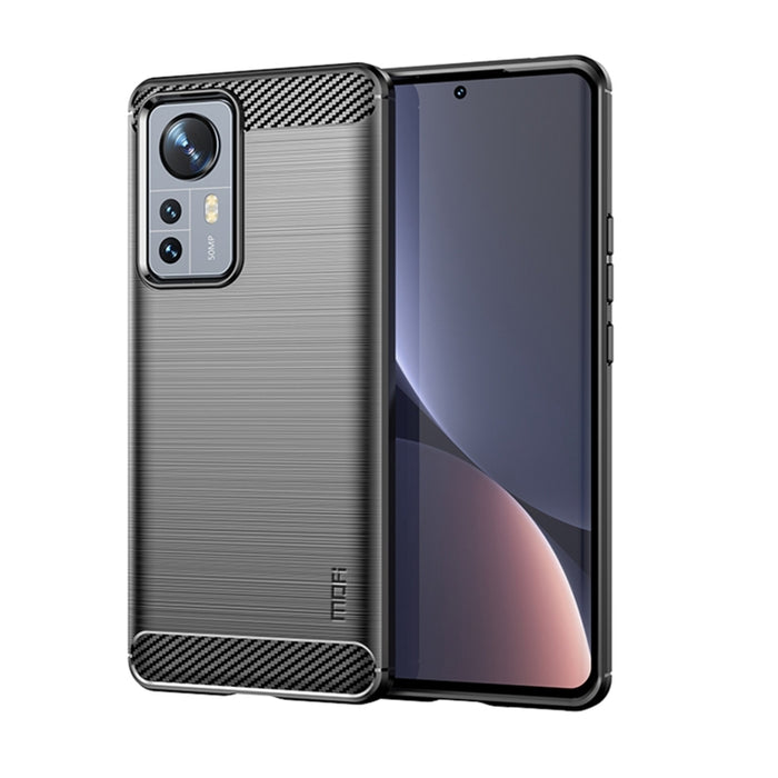 Estuche de TPU suave de fibra de carbono cepillado suave de MOFI, For Xiaomi Redmi K40S, For Xiaomi Redmi K50 / K50 Pro, For Xiaomi Redmi 10C, For Xiaomi Poco X4 Pro 5G, For Xiaomi 12 / 12X, For Xiaomi 12 Pro                                            ...