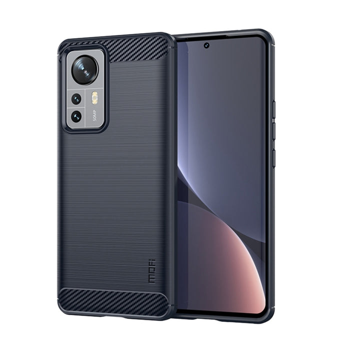 Estuche de TPU suave de fibra de carbono cepillado suave de MOFI, For Xiaomi Redmi K40S, For Xiaomi Redmi K50 / K50 Pro, For Xiaomi Redmi 10C, For Xiaomi Poco X4 Pro 5G, For Xiaomi 12 / 12X, For Xiaomi 12 Pro                                            ...