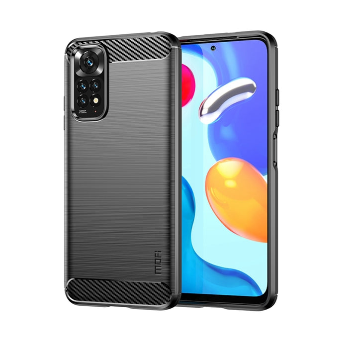 Estuche de TPU suave de fibra de carbono cepillado suave de MOFI, For Xiaomi Redmi K40S, For Xiaomi Redmi K50 / K50 Pro, For Xiaomi Redmi 10C, For Xiaomi Poco X4 Pro 5G, For Xiaomi 12 / 12X, For Xiaomi 12 Pro                                            ...
