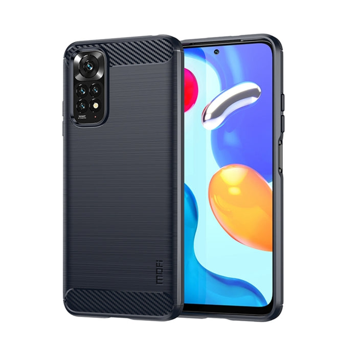 Estuche de TPU suave de fibra de carbono cepillado suave de MOFI, For Xiaomi Redmi K40S, For Xiaomi Redmi K50 / K50 Pro, For Xiaomi Redmi 10C, For Xiaomi Poco X4 Pro 5G, For Xiaomi 12 / 12X, For Xiaomi 12 Pro                                            ...