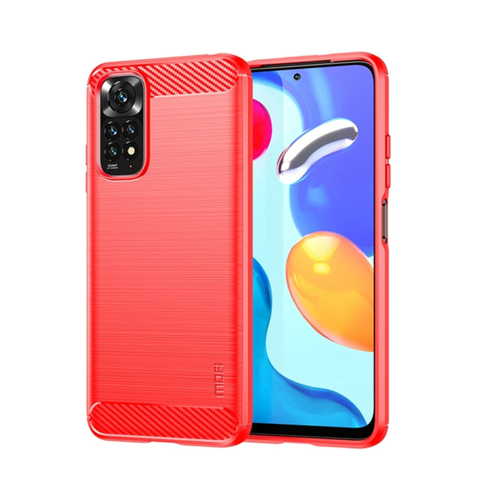 Estuche de TPU suave de fibra de carbono cepillado suave de MOFI, For Xiaomi Redmi K40S, For Xiaomi Redmi K50 / K50 Pro, For Xiaomi Redmi 10C, For Xiaomi Poco X4 Pro 5G, For Xiaomi 12 / 12X, For Xiaomi 12 Pro                                            ...