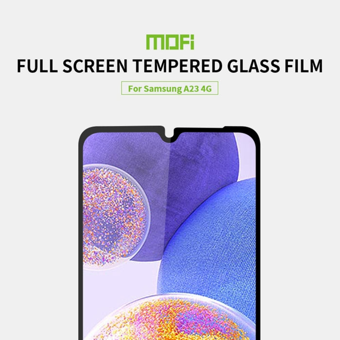 Película de vidrio templado de pantalla completa MOFI 9H 2.5D, For Samsung Galaxy A23 / M23 / F23, For Samsung Galaxy M33 5G, For Xiaomi Redmi 10 5G, For Xiaomi Poco C40, For Xiaomi Poco F4 GT